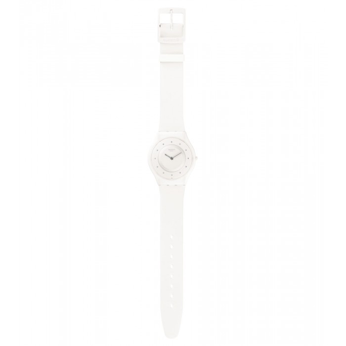 SWATCH MILCHSTRASSE Ρολόι Γυναικείο Λευκό λουράκι σιλικόνης SFW110