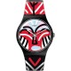SWATCH MASK PARADE Unisex watch Multicolor Silicone Strap SUOB127