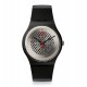 SWATCH ON THE GRILL Unisex Ρολόι Μαύρο Λουράκι Σιλικόνης SUOB713