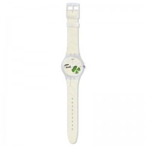 SWATCH EXCEPTIONNEL Unisex watch White Silicone Strap SUOW119
