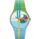 SWATCH CAIPI Unisex Ρολόι Πολύχρωμο  Λουράκι Σιλικόνης SUOW124