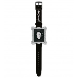 SWATCH PORTRAIT Unisex watch Black Silicone strap SUOZ121