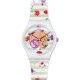 SWATCH BLOSSOMING LOVE Γυναικείο Ρολόι Πολύχρωμο Λουράκι Σιλικόνης GZ290