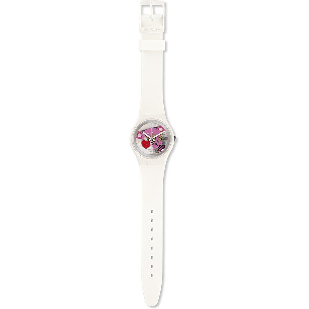 SWATCH TENDER PRESENT Ladies watch White Silicone strap GZ300 SWATCH TENDER PRESENT Ladies watch White Silicone strap GZ300