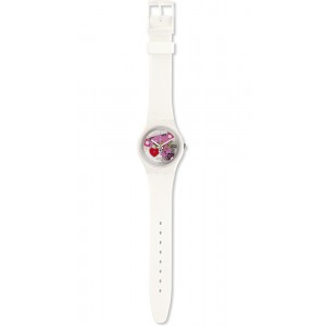SWATCH TENDER PRESENT Ladies watch White Silicone strap GZ300 SWATCH TENDER PRESENT Ladies watch White Silicone strap GZ300