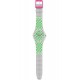 SWATCH DUET IN GREEN & PINK Γυναικείο Ρολόι Πολύχρωμο Λουράκι Σιλικόνης SUOZ208