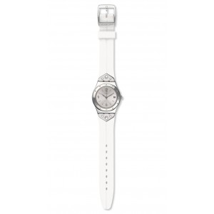 SWATCH SCINTILLATING Ρολόι γυναικείο Λευκό λουράκι σιλικόνης YLS450