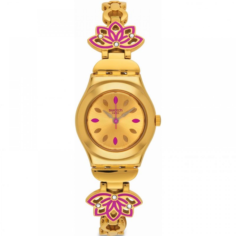 SWATCH DELHI Ladies watch  Gold Stainless Steel  Bracelet YSG140G
