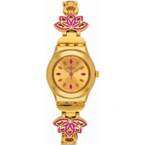 SWATCH DELHI Ladies watch  Gold Stainless Steel  Bracelet YSG140G