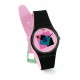 SWATCH CRAZY SQUARE Ladies watch Black Silicone strap GA109
