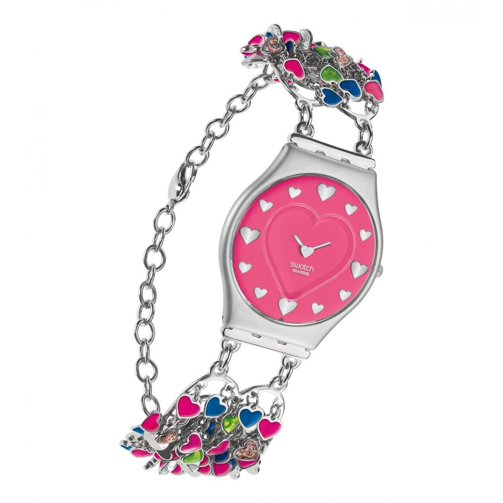 SWATCH OVER CHARM Ρολόι γυναικείο Πολύχρωμο Ανοξείδωτο Ατσάλι Μπρασελέ SFM110G SWATCH OVER CHARM Ρολόι γυναικείο Πολύχρωμο Ανοξείδωτο Ατσάλι Μπρασελέ SFM110G
