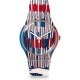 SWATCH STICK IT Unisex Ρολόι Πολύχρωμο Λουράκι Σιλικόνης SUOM101 