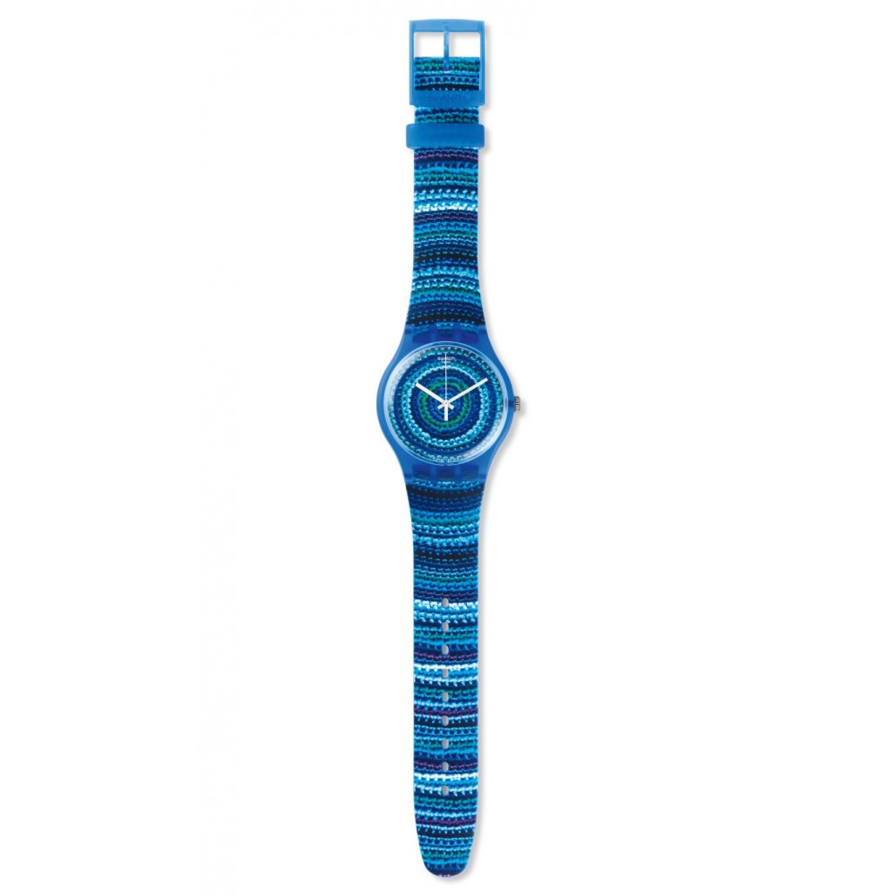 SWATCH CENTRINO Ladies watch Blue Silicone strap SUOS104
