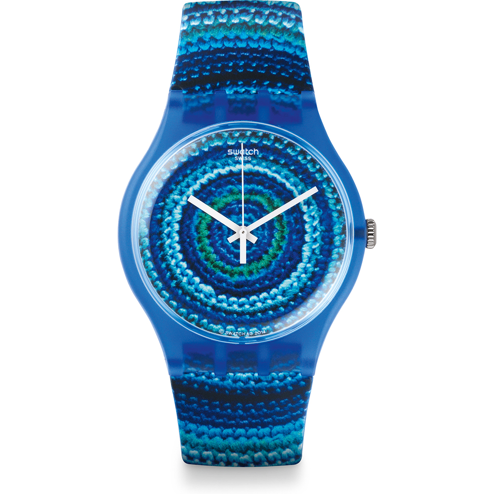 SWATCH CENTRINO Ladies watch Blue Silicone strap SUOS104