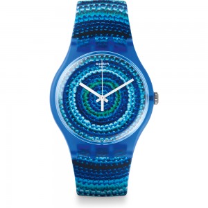 SWATCH CENTRINO Ladies watch Blue Silicone strap SUOS104