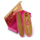 SWATCH FUTURING BY EVA & ADELE Ladies watch Fuchsia and gold Silicone strap SUOZ200