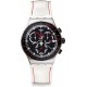 SWATCH DAIKANYAMA Ρολόι- Χρονογράφος ανδρικό Λευκό Δερμάτινο λουράκι YVS407 SWATCH DAIKANYAMA Ρολόι- Χρονογράφος ανδρικό Λευκό Δερμάτινο λουράκι YVS407