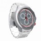 SWATCH WHITE ATTACK Men's watch - chronograph White Silicone/ Aluminioum Bracelet YYS4019AG