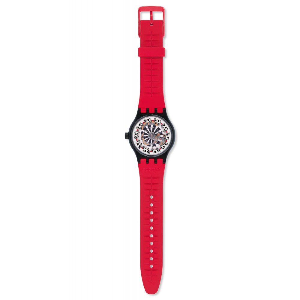  SWATCH SISTEM SCHWIIZ Automatic Men's watch Black Silicone strap SUTB404 