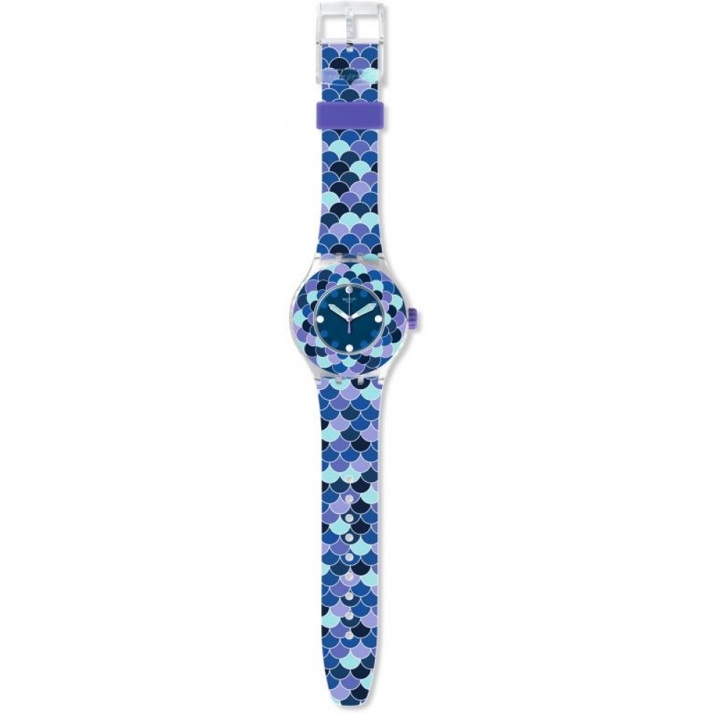 SWATCH PEDRINHA AZUL Ladies watch Blue Silicone Strap SUUK110