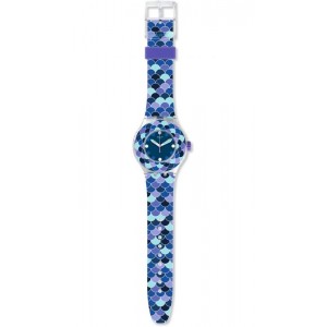 SWATCH PEDRINHA AZUL Ladies watch Blue Silicone Strap SUUK110