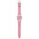SWATCH PINK PETAL PROMISE Ρολόι Γυναικείο Ροζ Δερμάτινο Λουρί YLS234