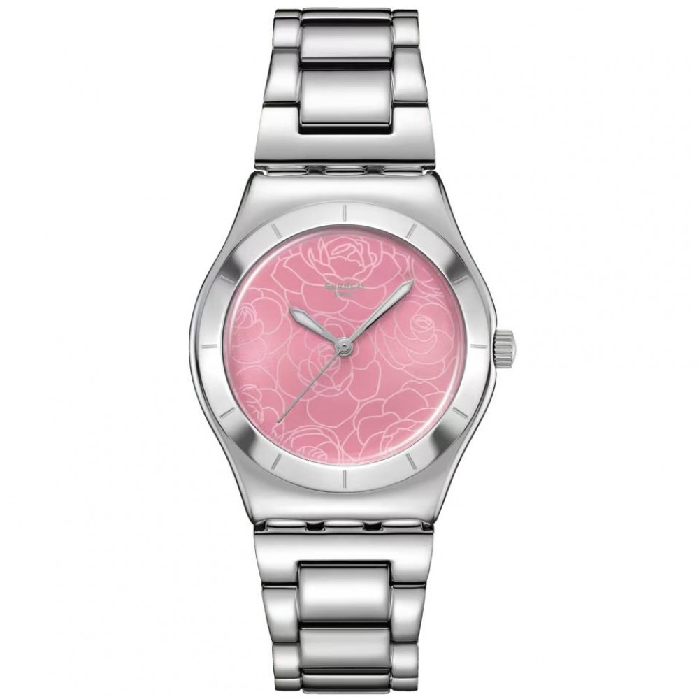 SWATCH PETAL CHARM Ρολόι Γυναικείο Ασημί Ανοξείδωτο Ατσάλι YLS234G