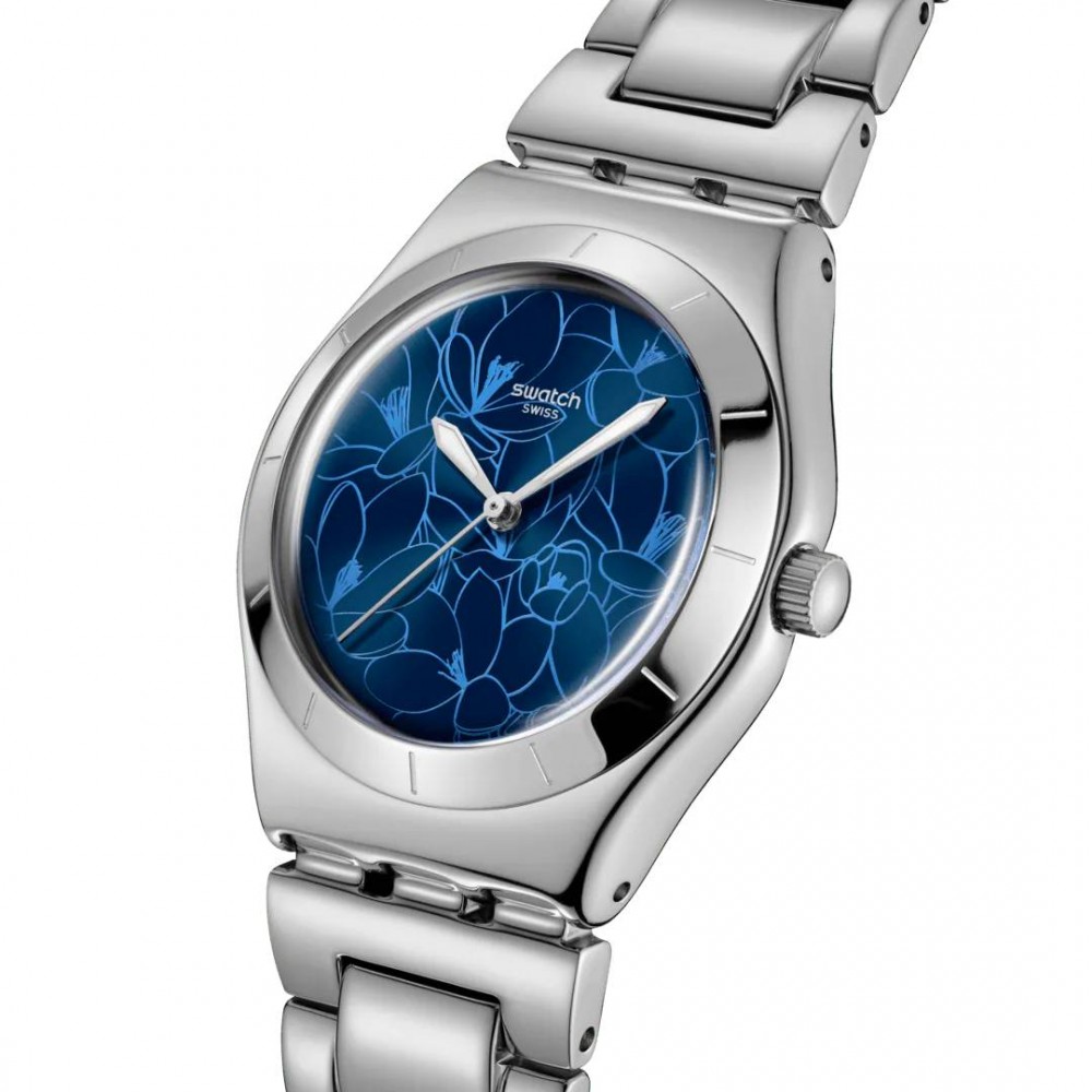 SWATCH PETAL FRENZY Ρολόι Γυναικείο Ασημί Ανοξείδωτο Ατσάλι YLS235G