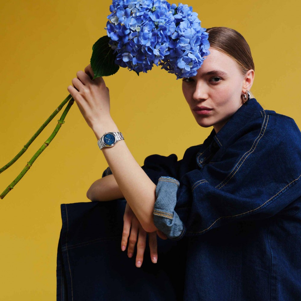 SWATCH PETAL FRENZY Ρολόι Γυναικείο Ασημί Ανοξείδωτο Ατσάλι YLS235G