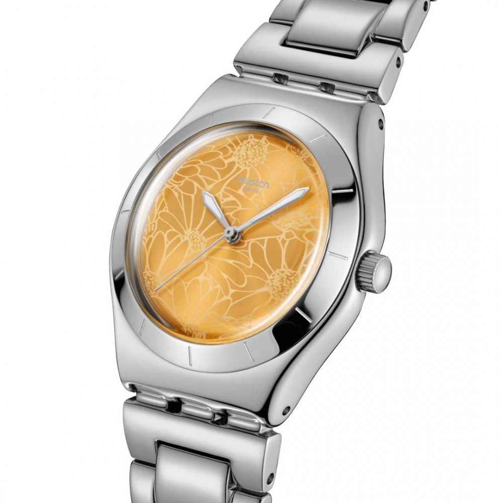 SWATCH PETAL SWIRL Ρολόι Γυναικείο Ασημί Ανοξείδωτο Ατσάλι YLS236G