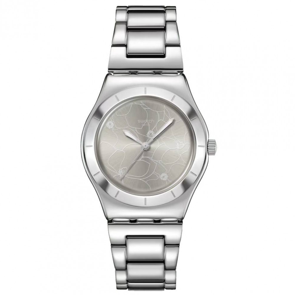 SWATCH PETAL BLISS Ρολόι Γυναικείο Ασημί Ανοξείδωτο Ατσάλι YLS237G