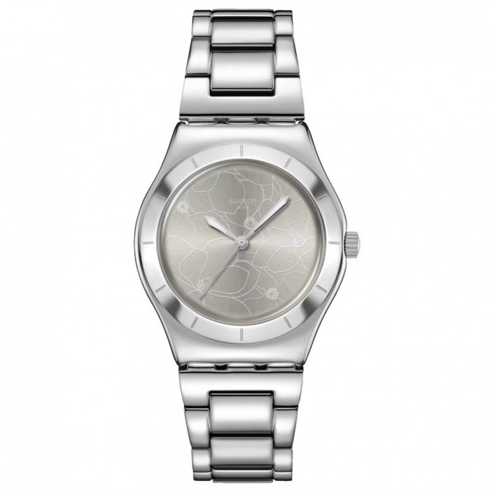 SWATCH PETAL BLISS Ρολόι Γυναικείο Ασημί Ανοξείδωτο Ατσάλι YLS237G