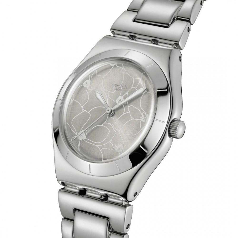 SWATCH PETAL BLISS Ρολόι Γυναικείο Ασημί Ανοξείδωτο Ατσάλι YLS237G