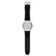 SWATCH L'IMPOSANTE ΡΟΛΟΙ Ανδρικό Μαύρο Δερμάτινο Λουρί YOS451