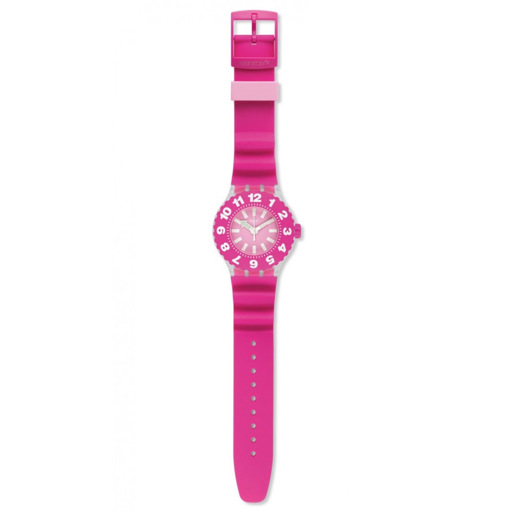 SWATCH DIE ROSE ΡΟΛΟΙ Γυναικείο Φούξια Λουρί Σιλικόνης SUUK113