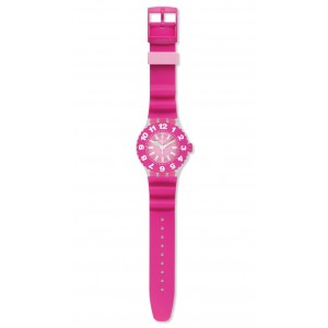 SWATCH DIE ROSE ΡΟΛΟΙ Γυναικείο Φούξια Λουρί Σιλικόνης SUUK113