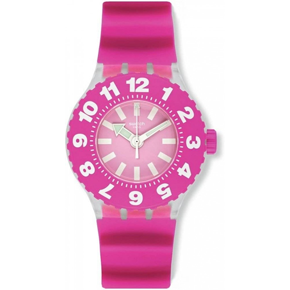 SWATCH DIE ROSE ΡΟΛΟΙ Γυναικείο Φούξια Λουρί Σιλικόνης SUUK113