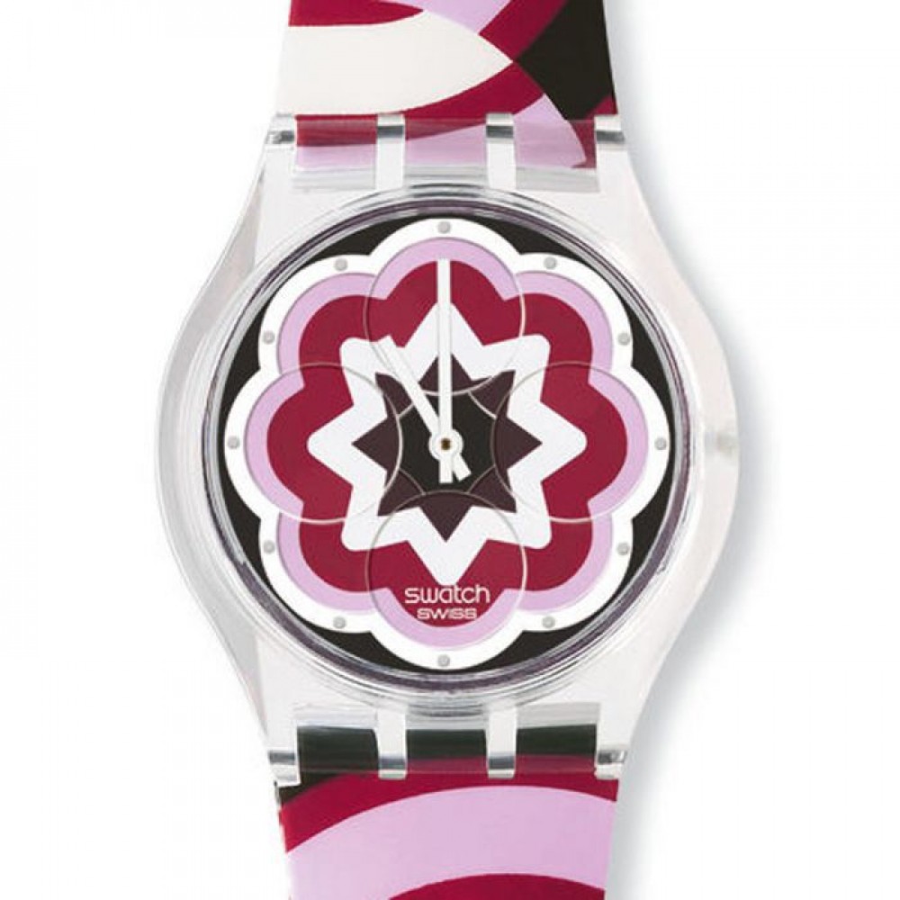 SWATCH INTERPRETATION Ρολόι Γυναικείο Πολύχρωμο Λουράκι Σιλικόνης SUPK103 