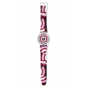SWATCH INTERPRETATION Ρολόι Γυναικείο Πολύχρωμο Λουράκι Σιλικόνης SUPK103 
