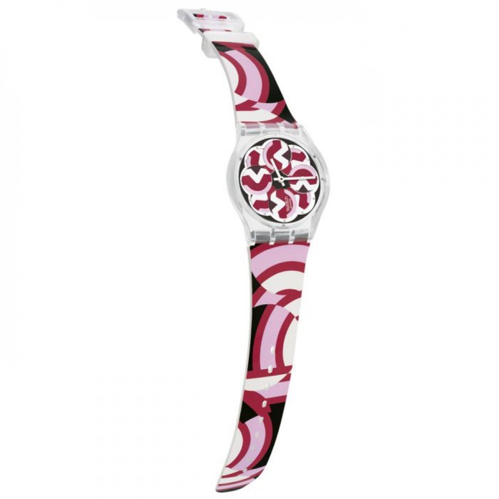 SWATCH INTERPRETATION Ρολόι Γυναικείο Πολύχρωμο Λουράκι Σιλικόνης SUPK103 