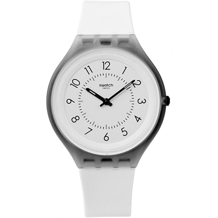 SWATCH SKINCLASS Ρολόι Γυναικείο Λευκό λουράκι σιλικόνης SVUM101 