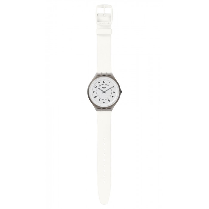 SWATCH SKINCLASS Ρολόι Γυναικείο Λευκό λουράκι σιλικόνης SVUM101 
