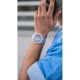 SWATCH BlueInJelly Watch White Silicone strap SO27E105