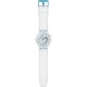 SWATCH BlueInJelly Watch White Silicone strap SO27E105