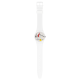 SWATCH WHI_MEM M Unisex Ρολόι Λευκό Λουράκι από Υλικό βιολογικής προέλευσης SO31W106 