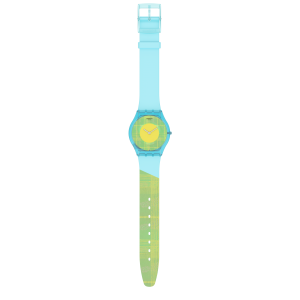 SWATCH ACID MADRAS 03 Ρολόι Γυναικείο Μπλε Λουράκι Σιλικόνης SS08Z104