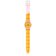 SWATCH FIRE MADRAS 01 Ρολόι Γυναικείο Πορτοκαλί Λουράκι Σιλικόνης SS08Z105