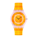 SWATCH FIRE MADRAS 01 Ρολόι Γυναικείο Πορτοκαλί Λουράκι Σιλικόνης SS08Z105