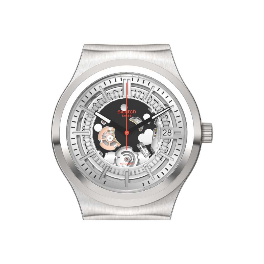SWATCH SISTEM THROUGH AGAIN Automatic Ρολόι Ανδρικό Μαύρο Καουτσούκ Λουράκι YIS431 SWATCH SISTEM THROUGH AGAIN Automatic Ρολόι Ανδρικό Μαύρο Καουτσούκ Λουράκι YIS431