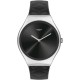 SWATCH BLACK QUILTED Ρολόι Γυναικείο Μαύρο Δερμάτινο Λουράκι SYXS136